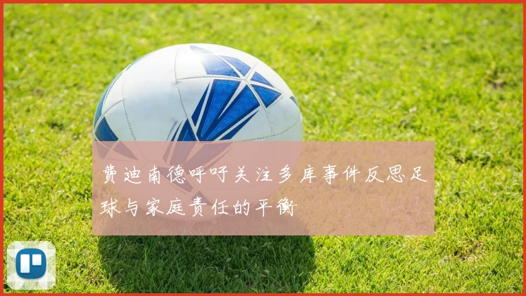 费迪南德呼吁关注多库事件反思足球与家庭责任的平衡